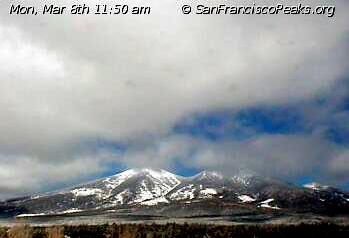 Flagstaff's San Francisco Peaks Organization webcam